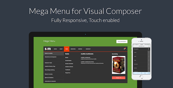 افزونه مگا منو برای ویژوال کامپوزر Mega Menu for Visual Composer v1.3.3 
